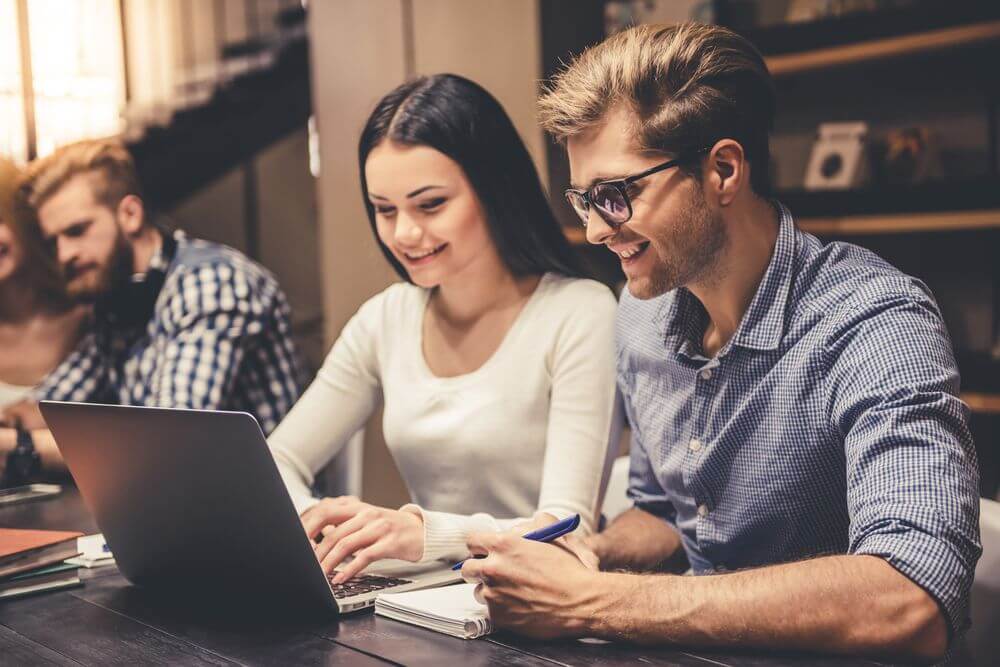 Texas Students Studying Together Online For Their Psychology Masters